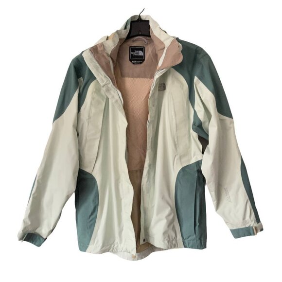 The North Face Size S Mountain Light Gore Tex Shell Jacket Green Waterproof - Picture 3 of 11
